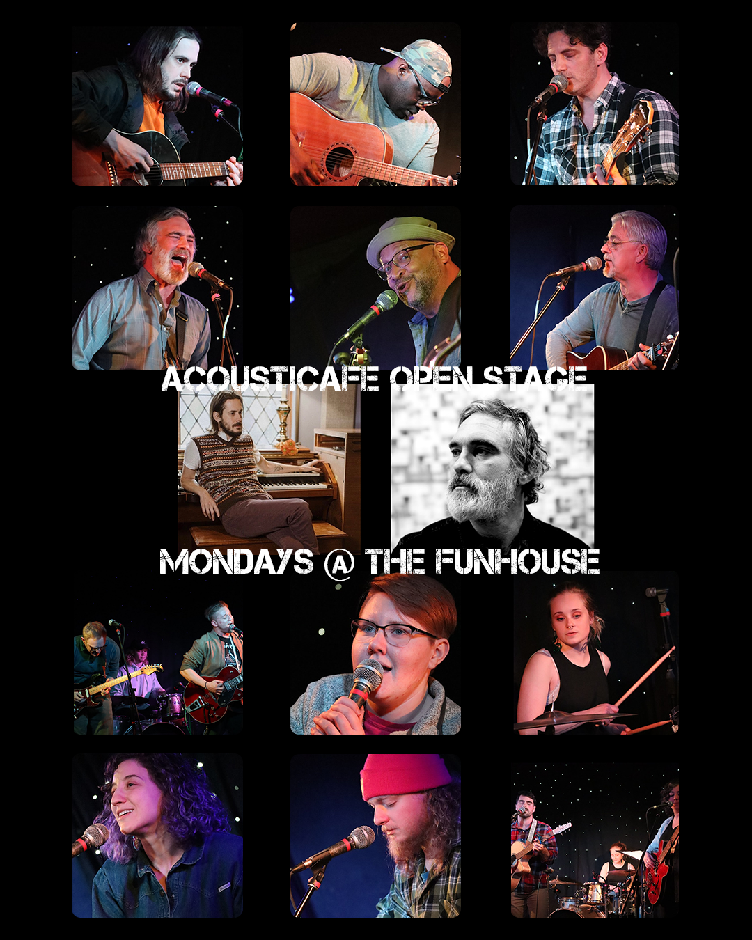 AcoustiCafe Open Stage Mondays at The Funhouse at Mr Smalls