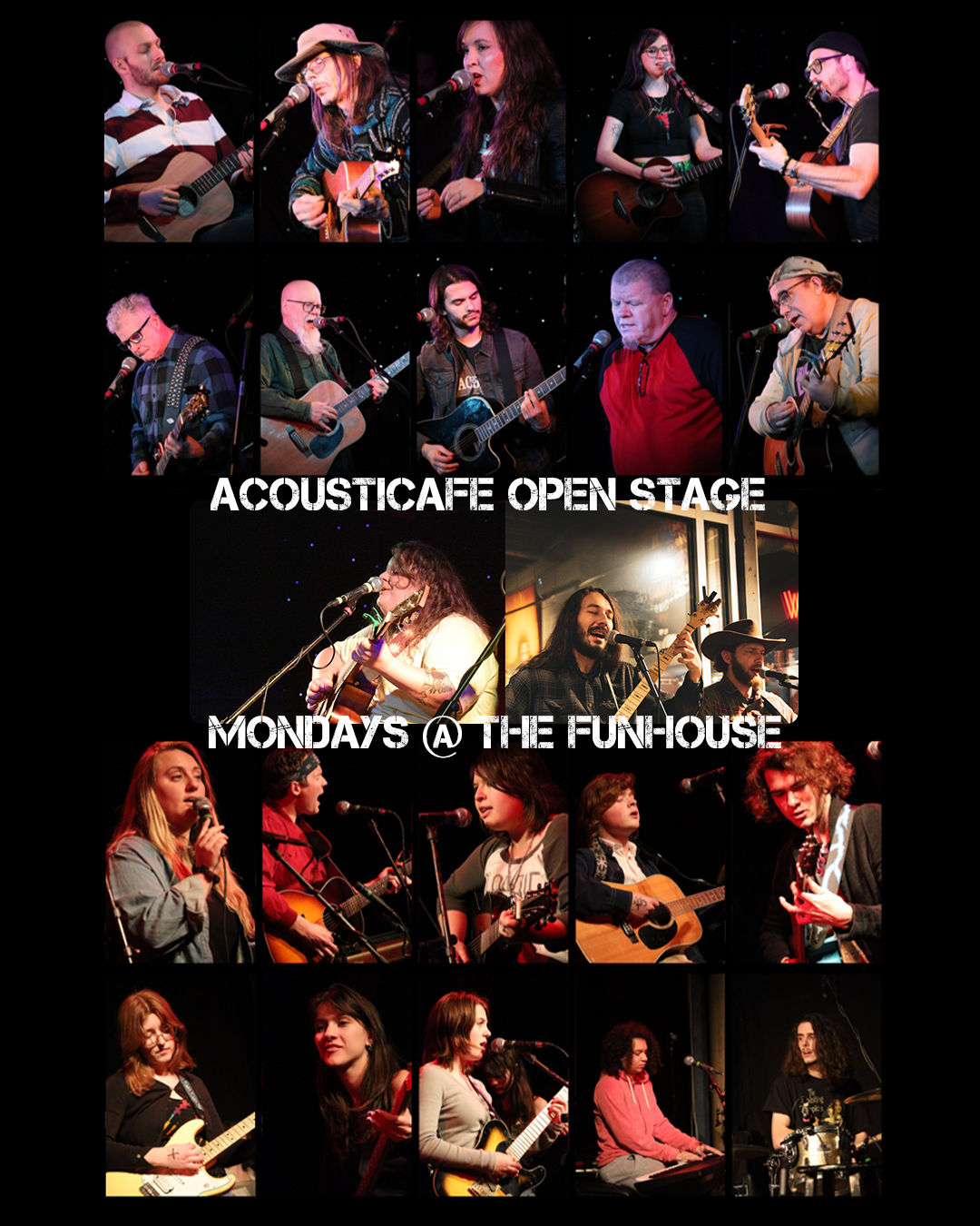 AcoustiCafe Open Stage Mondays in the Funhouse