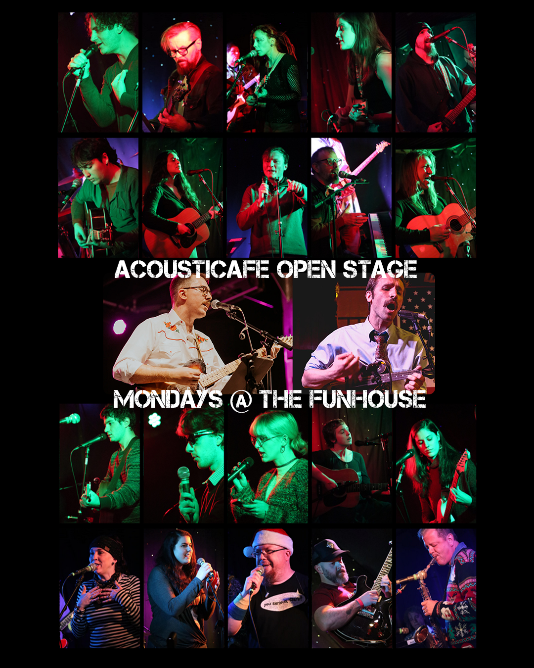 AcoustiCafe Open Stage Mondays at The Funhouse at Mr Smalls